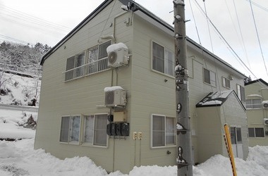 西津軽郡鰺ヶ沢町Ｓ様アパートＢ　外壁塗装、屋根塗装の事例紹介