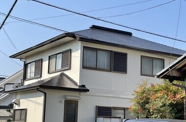 【屋根塗装の事例紹介：兵庫県加西市】屋根・破風板・雨樋の塗装